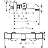 Ecostat 1001 CL bath thermostat