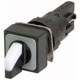 Q18WK3R1 Selector switch, 3 positions, white, maintained