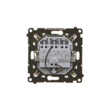 Double socket outlet without earthing, with shutters, beige, 16A