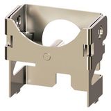 Locking device made of metal, for pushbutton with raised button