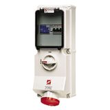 WCD 63A5P 6H400V IP44 DUO vv aard.+autom