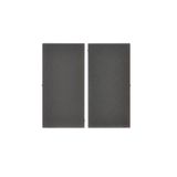 Double button for switches and push buttons, graphite mat