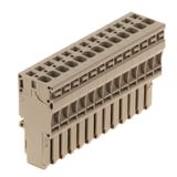 Z-series, Plug-in connector, beige, Direct mounting