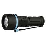Plastic LED Flashlight, 20 lm, 2× D