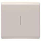 REPLACEABLE BUTTON KEY FOR AXIAL COMMANDS - WITH DIFFUSER - 2 MODULES - SATIN NATURAL BEIGE - CHORUSMART