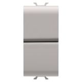 PUSH-BUTTON 1P 250V ac - NO+NO 16A - DOUBLE - 1 MODULE - NATURAL SATIN BEIGE - CHORUSMART