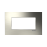 Frame - 1-gang / 4-modules - Niessen logo - S - Nickel