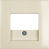 Centre plate TAE cut-out, S.1, white glossy