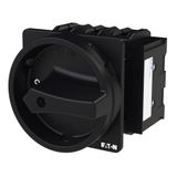 P3 Main switch, 80 A,Flush mounting, 3 pole, Form EA/SVB, Black, Door 