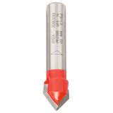 Expert for Wood V-groove bit, 8 mm, D 12.7 mm, L 10 mm, G 44.5 mm, 90°