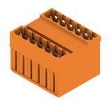 PCB plug-in connector, male header, closed side, THT solder connection, 5.08 mm, Number of poles: 12, 180°, Solder pin length (l): 3.2 mm, tinned, orange, Box