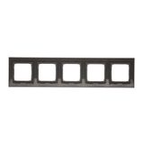 Double socket with earthing and shutters, 16A, cream white/electro white
