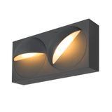 LID I, wall-mounted light, 2700/3000K, 29W, PHASE, 100°, anthracite