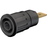4 mm socket, flat plug connection, mounting Ø 12.2 mm, CAT III, gray, 23.3150-28