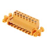 PCB plug-in connector, male plug, 5.08 mm, Number of poles: 9, 180°, Clamping yoke connection, Clamping range, max. : 3.31 mm², Box