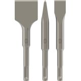 3-piece SDS plus stubby chisel set 0/20/40 mm
