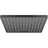 Vernis Shape 230 EcoSmart overhead shower head, square, black