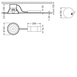 Downlights Sonnos Lens Aluminium around ET 16,50W 2100lm Extreme Wide Flood (XFL) IK06 3 SDCM