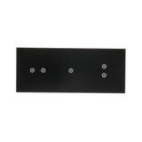 Touch panel 3 modules, Modul 1: 2 horizontal touch fields, Module 2: 1 touch field, Module 3: 2 vertical touch fields, Fixing: horizontal, Frozen lava
