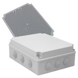 Hermetic box with glands + PMT4 plate