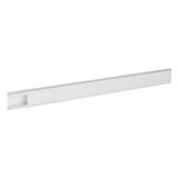 Cable routing duct halogen-free 12x20 with adhesive tape L=2.1m, traffic white