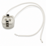 Lamp Holder G12 Ceramic (25pcs Bag), wire length 210mm