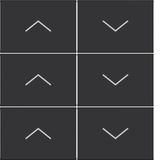 KNX pushbutton cover, 6-level, high/low, A.x/C.x, matte night black