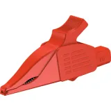 Alligator clip, red, max. 30 mm, L 92 mm, CAT III, socket 4 mm, 66.9575-22