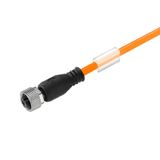 Sensor/actuator line, M12, Number of poles : 5, 10 m, Female socket, straight, Shielded: No, LED: No, Sheath material: PUR, Halogen: No