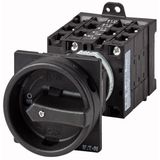 T3-5-8346/V/SVB-SW Main switch, T3, 32 A, rear mounting, 5 contact unit(s), 10-pole, STOP function, With black rotary handle and locking ring