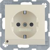 SCHUKO soc.out. LED orient.,enhncd contact prot., screw-in lift term.,