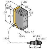 Photoelectric Sensor Diffuse-Mode Sensor with Fixed Background Suppression   Q20PFF150Q5