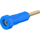 2 mm socket, round plug connection, mounting Ø 4.9 mm, blue, 23.1012-23