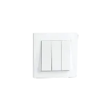 SWITCH FLUSH MOUNTED 1+1+1 WHITE 6-PACK
