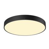 MEDO® PRO 60, wall- and ceiling-mounted light, round, 3000/4000K, 37W, trailing-edge phase, 110°, black