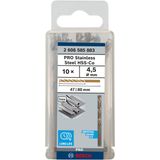 Metal drill bits HSS-Co, DIN 338 4,5 x 47 x 80 mm 10 pcs.