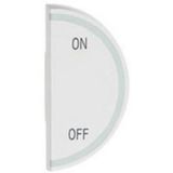 Round key cover Arteor BUS/SCS - ON/OFF - 1 module right-hand - white