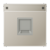 Centre plate for MJ f. 1 socket ES1969-15NAWE