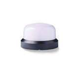 Compact LED steady/flashing light, 110-240VAC, red