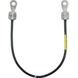 Earth conductor 16mm² / L 7.0m black w. 2 closed cable lugs (D) M10 Su