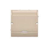 Double hotel room switch with indicator light, beige, 10A, 2A