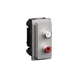 L.NOW - DUAL RCA MODULE STEEL