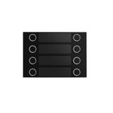 8 BUTTONS 2 ROWS  FRONT FRAME