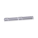 N/PE Screwless terminal block 2xN and 2xPE, each 14x4mmý