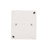 IP44 double socket outlet with earthing and shutters - transparent flap, 16A, quick connection, white