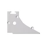 End cap with hole for AV, white color, 1 pc