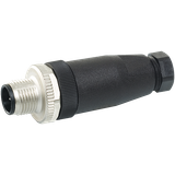 M12 male 0° A-cod. screw terminal 8-pol., max. 0.5mm², 6 - 8mm