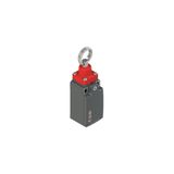 Rope safety switch without reset for simple stop