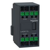 AUX Deca front 1NO 1NC snap-in