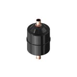 Hermetic filter drier, DCL, 16 cu.in., Steel Cu-plated